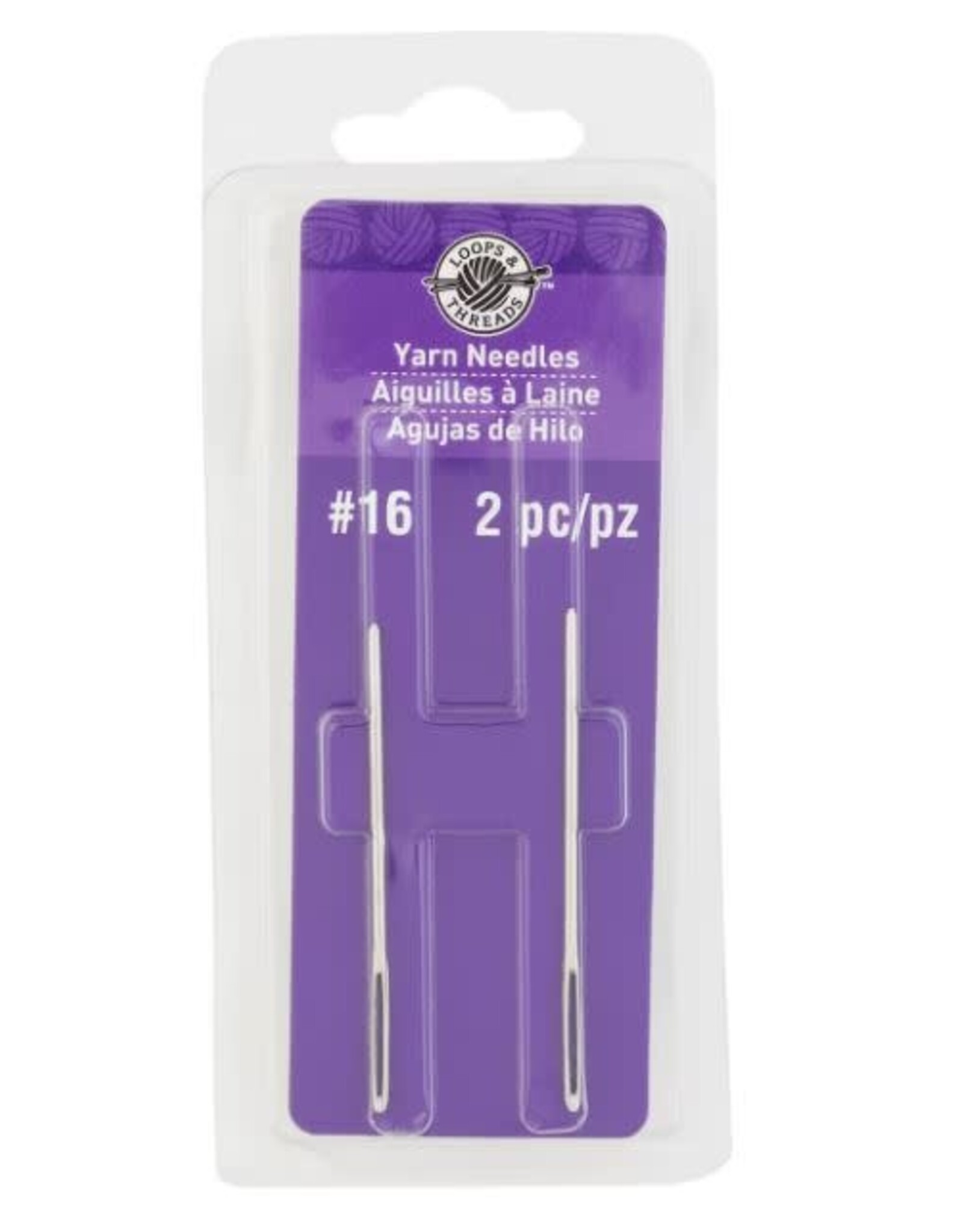 STEEL SEWING NEEDLES 2 PACK- SIZE 16