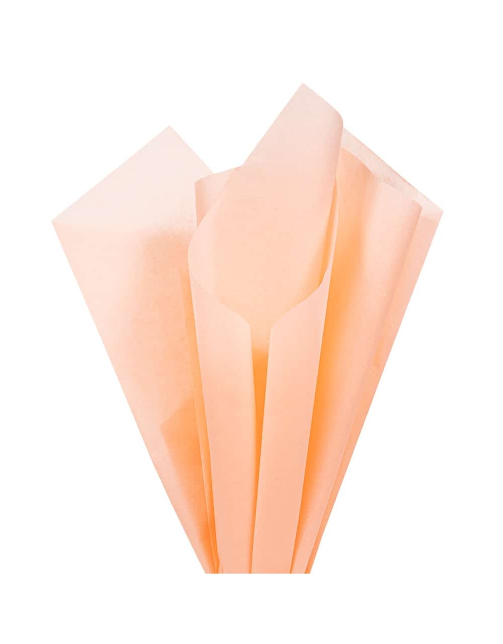 TISSUE PAPER: 20"X26" PEACH 10 SHEET