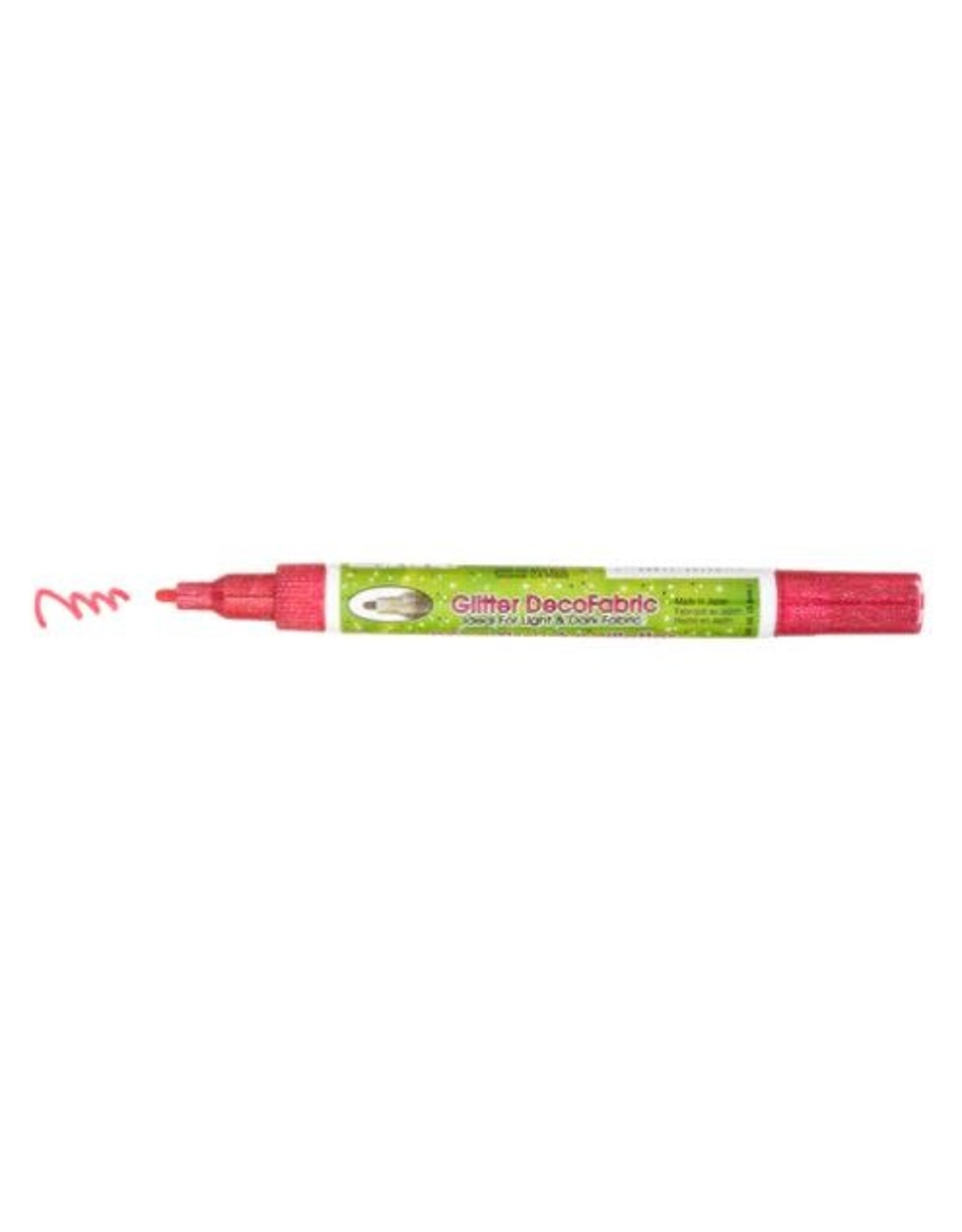 FABRIC MARKER GLITTER - FINE - RED