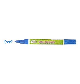 FABRIC MARKER GLITTER - FINE - BLUE