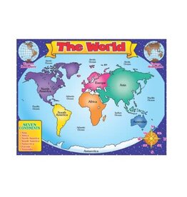 CHARTLET: WORLD MAP 17"X22"