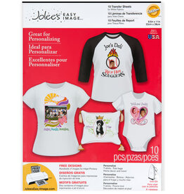 JOLEE'S  IRON ON TRANSFER PAPER  FOR INK JET PRINTER  LIGHT FABRICS 10 PACK