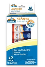 ELMER'S ELMER'S GLUE STICKS ALL PURPOSE PERMANENT .77OZ - 12 PACK