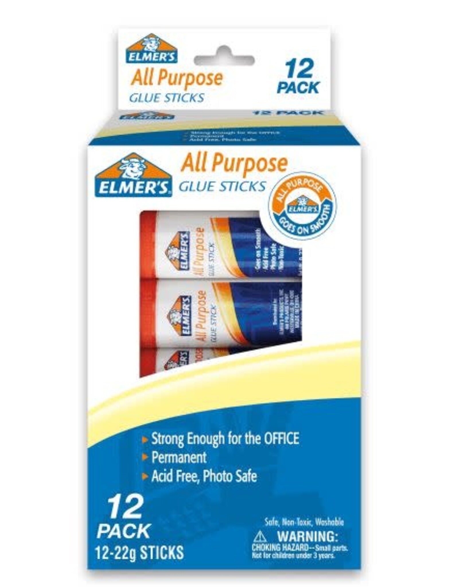 ELMER'S ELMER'S GLUE STICKS ALL PURPOSE PERMANENT .77OZ - 12 PACK