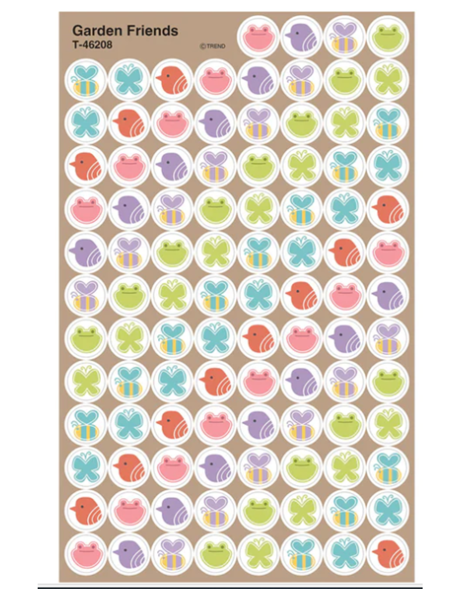 STICKERS: GARDEN FRIENDS  8 SHEETS