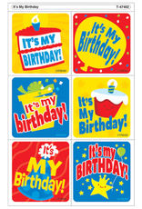 TEAR AND SHARE STICKERS IT'S MY BIRTHDAY - 5 SHEETS