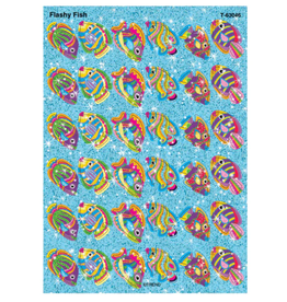 SPARKLE STICKER FLASHY FISH -  2 SHEETS