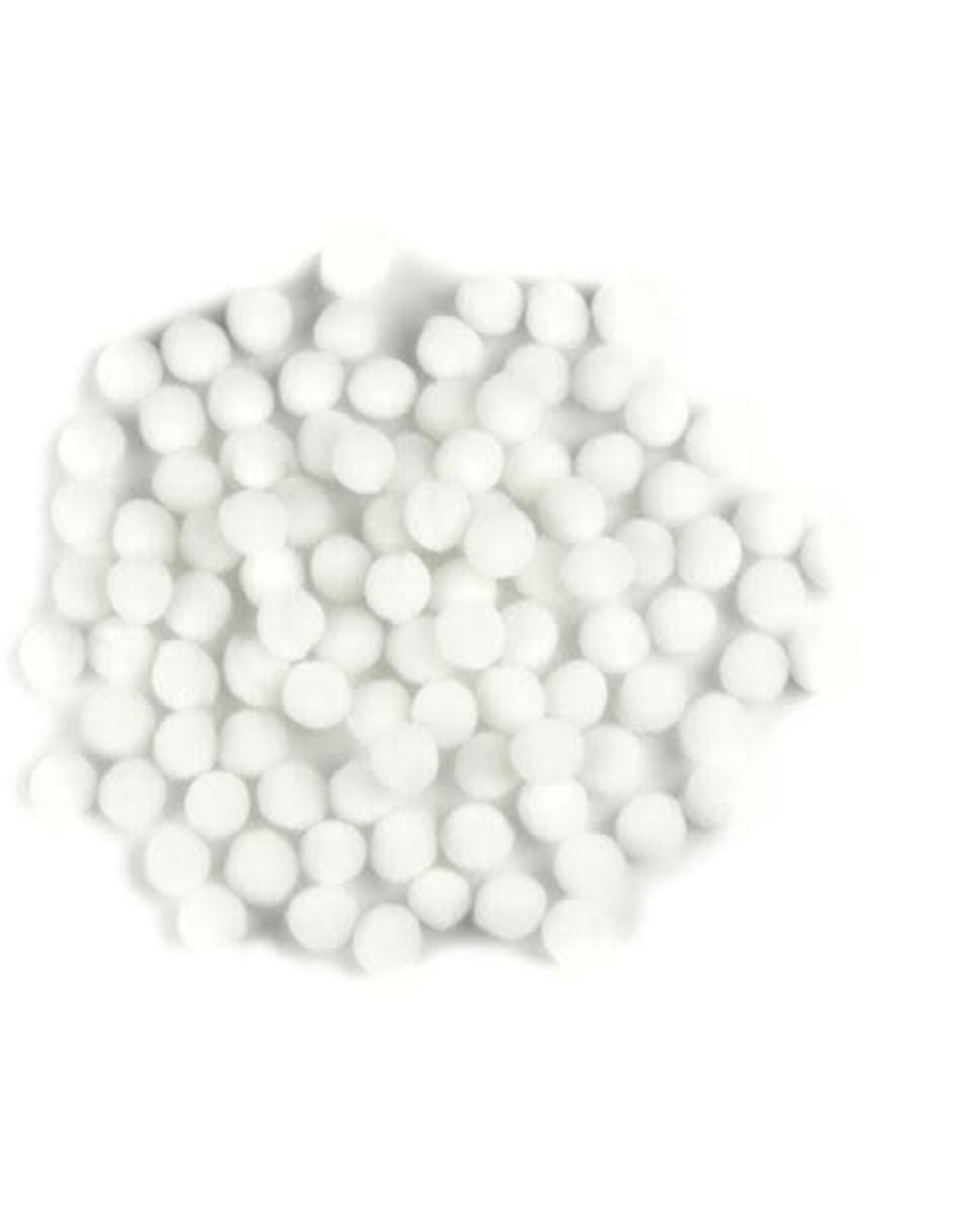 POM POMS: 1/2" WHITE 100 PIECES