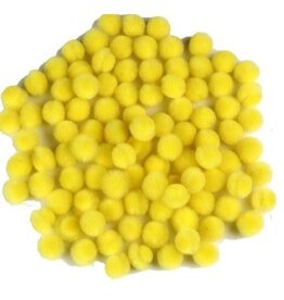 POM POMS: 10MM YELLOW 100 PACK