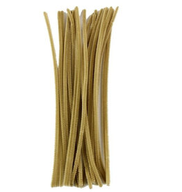 PIPE CLEANERS: 6MM x 12" - BEIGE 100PC