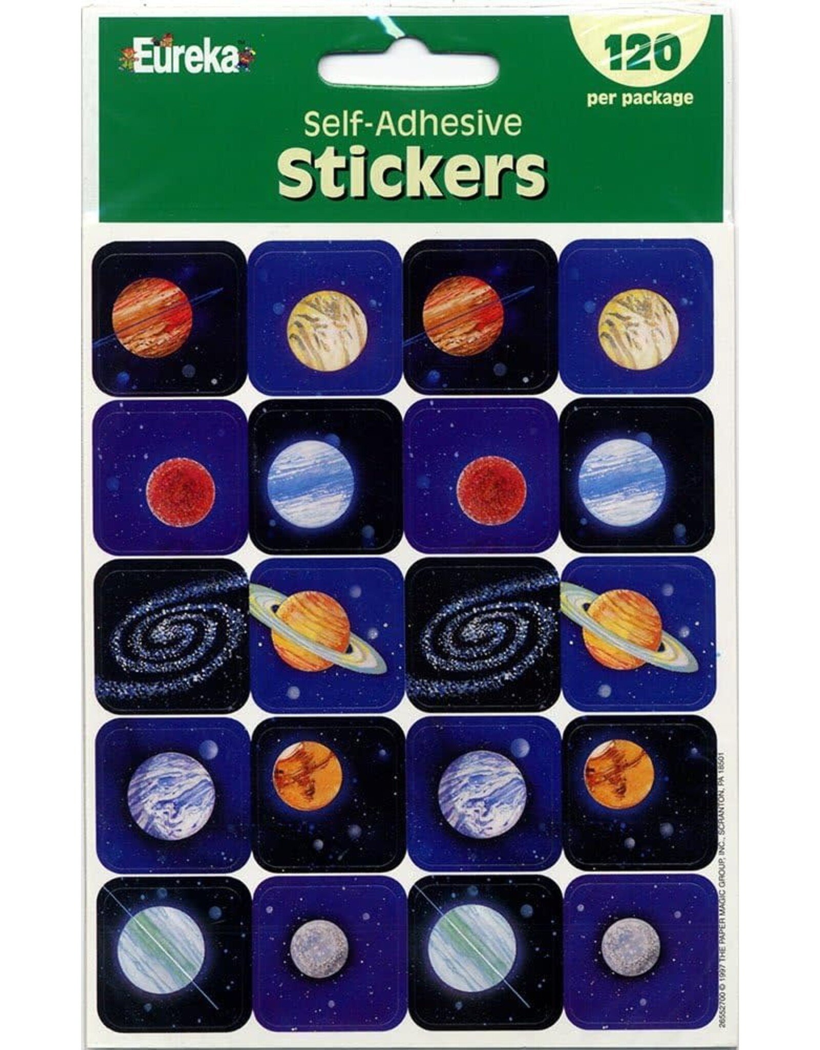 EUREKA STICKERS: THEME PLANETS - 120 STICKERS