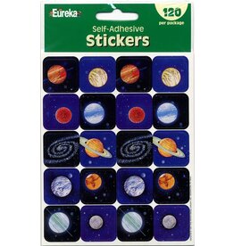 EUREKA STICKERS: THEME PLANETS - 120 STICKERS