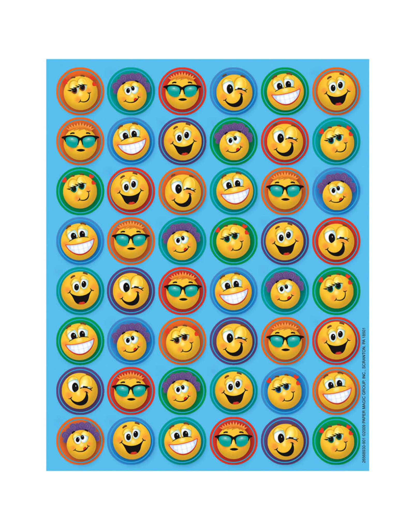 STICKERS: EMOTICONS MINI STICKERS - 192 STICKERS