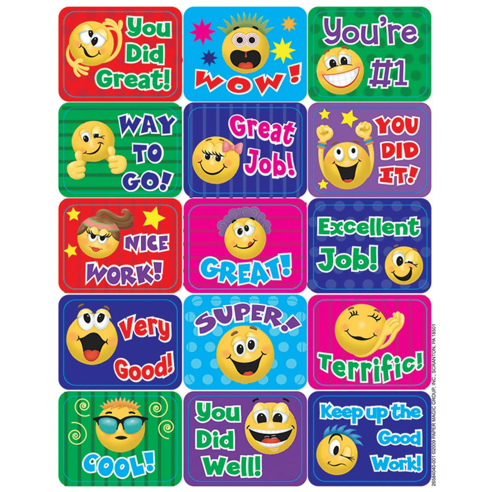 STICKERS: SUCCESS EMOTICONS - 120 STICKERS - Creative Kids