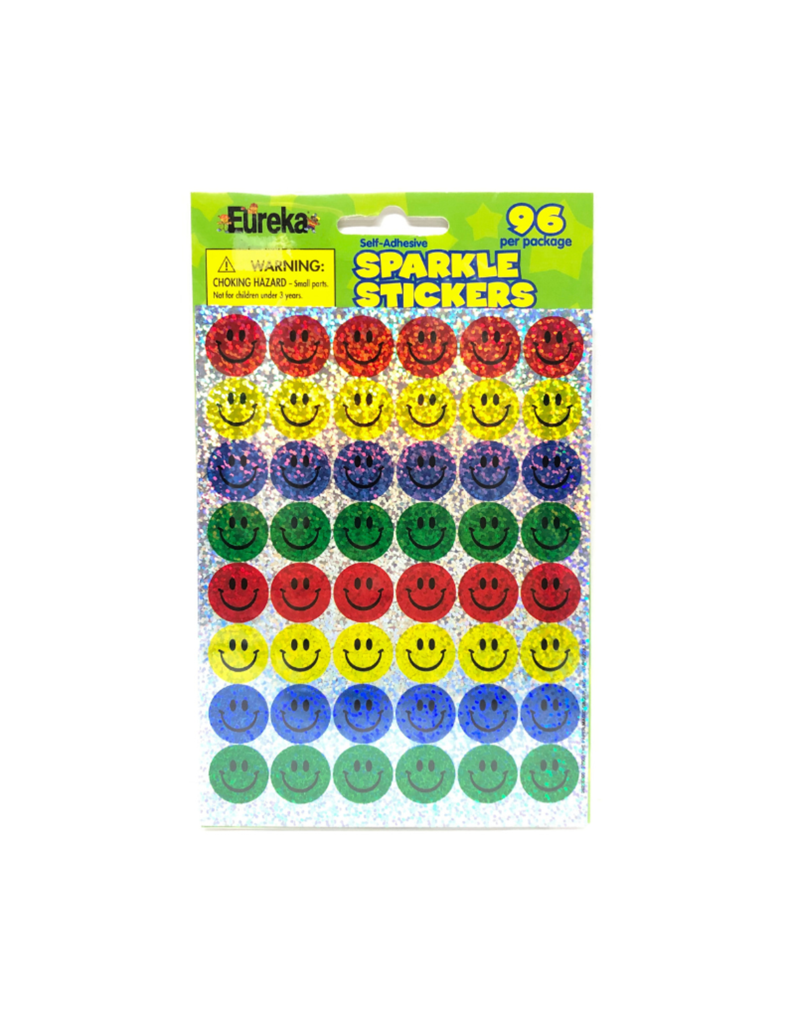 EUREKA STICKERS: SPARKLE PRIMARY SMILES - 96 STICKERS