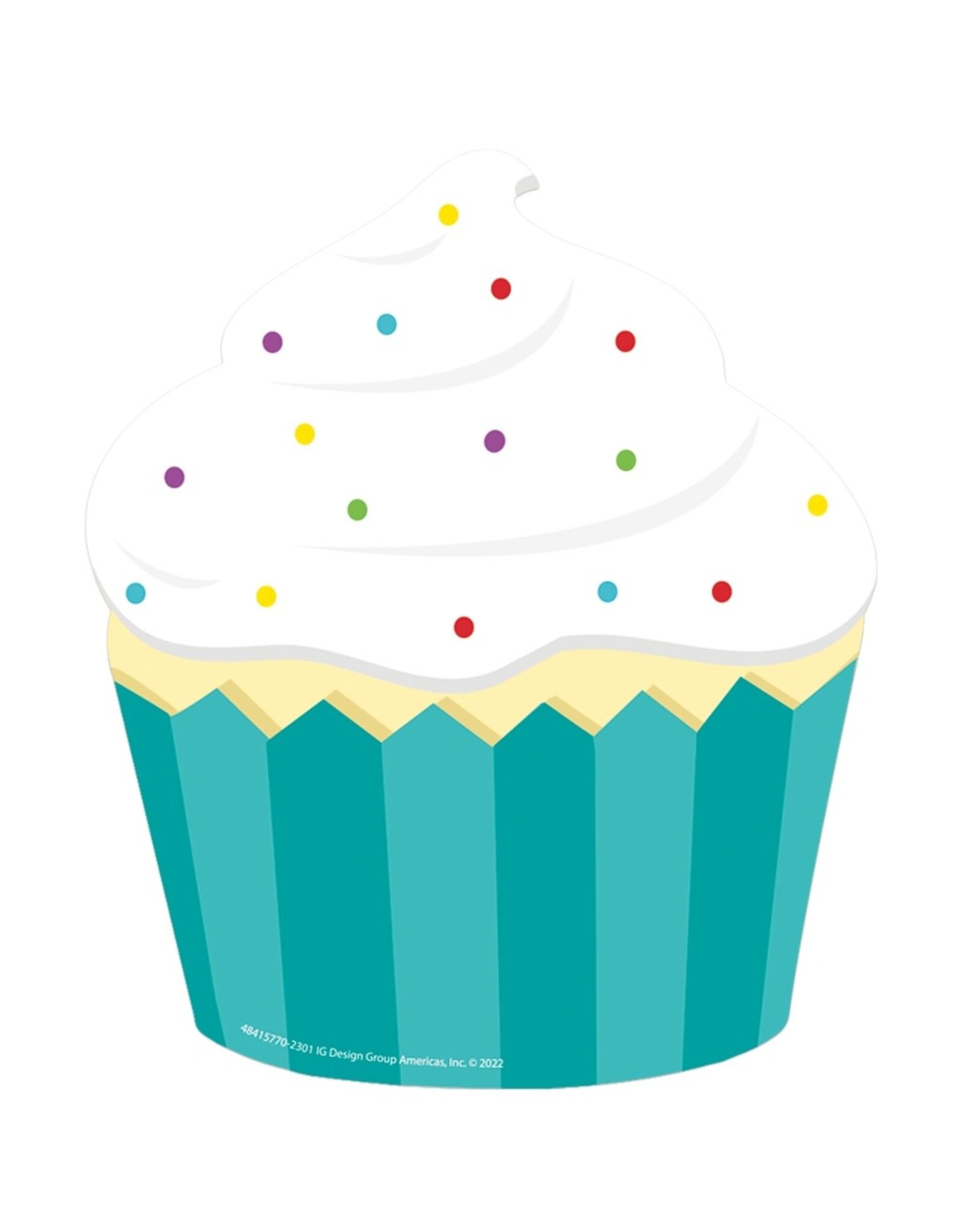 CUT OUT: CUPCAKE 5.5"X5.5" 36 PACK