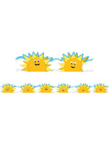 EXTRA WIDE SCALLOPED  BORDER; SUNS AND CLOUDS - 3 1/4"x37'
