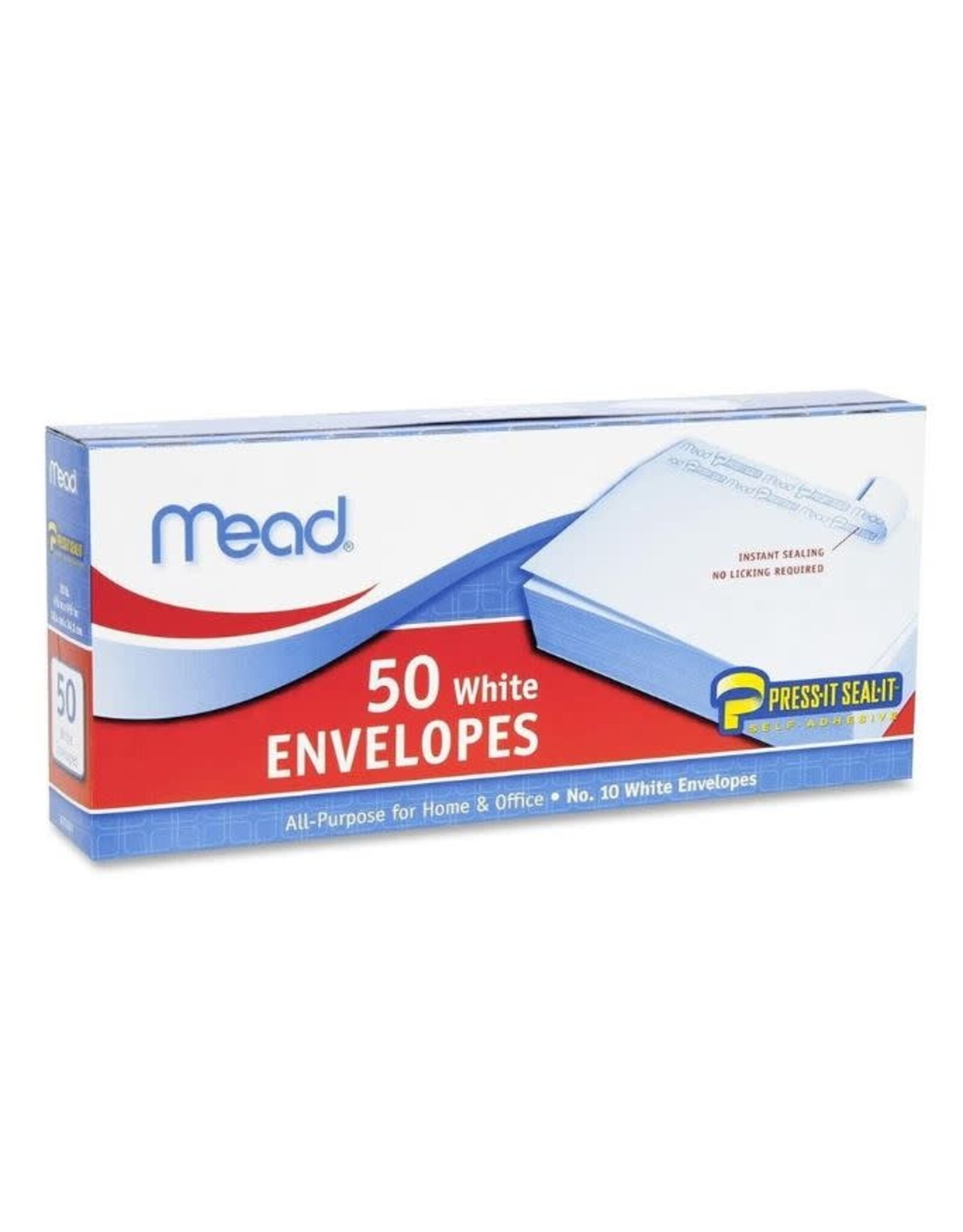 MEAD MEAD ENVELOPES: 4-1/8"x 9½" PRESS & SEAL - 50 PACK  #10