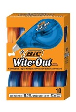 BIC WITE- OUT - CORRECTION TAPE  - 10 PACK BIC WITE- OUT - CORRECTION TAPE  - 10 PACK