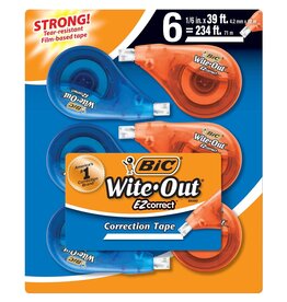 BIC BIC WITE OUT CORRECTION TAPE 6 PACK