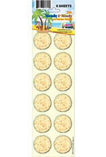 STICKERS: SHMURA MATZAH 1¼" - 12 PER SHEET - 6 SHEETS