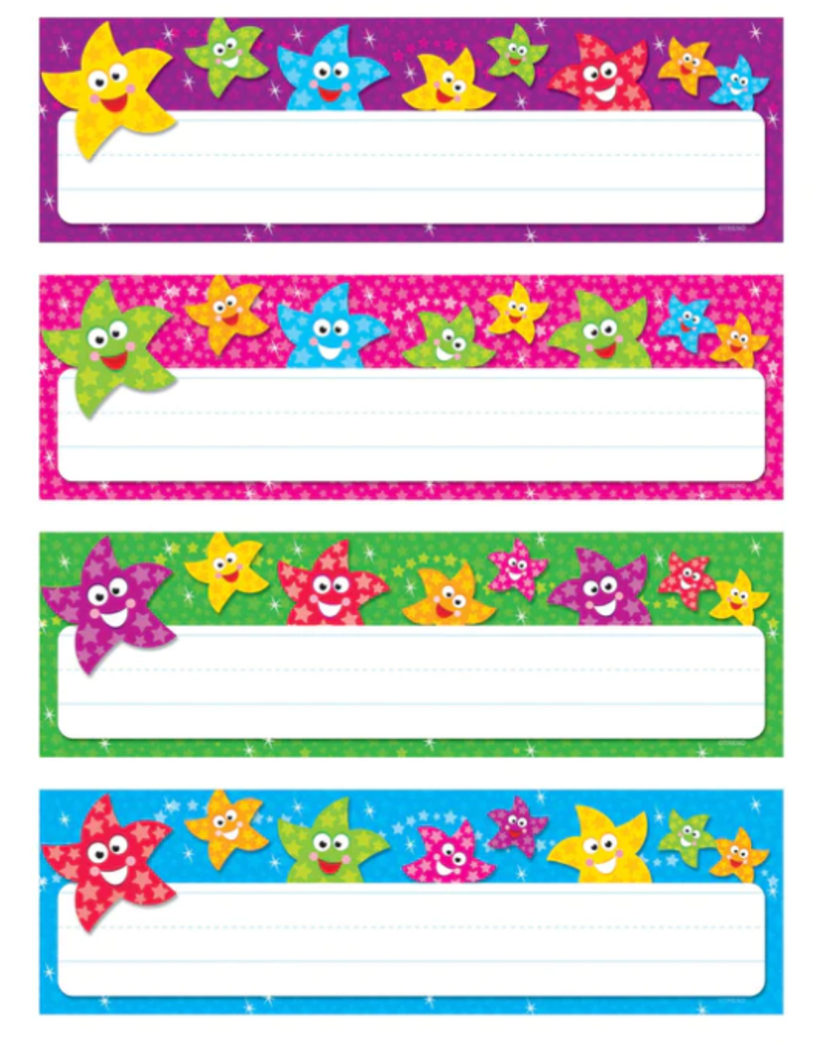 NAME PLATE: DANCING STARS 9.5"X3" 32 PACK