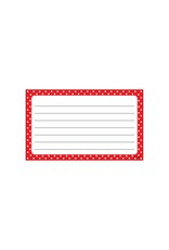 TERRIFIC INDEX CARDS: RED DOT  3"X5" 75 PC