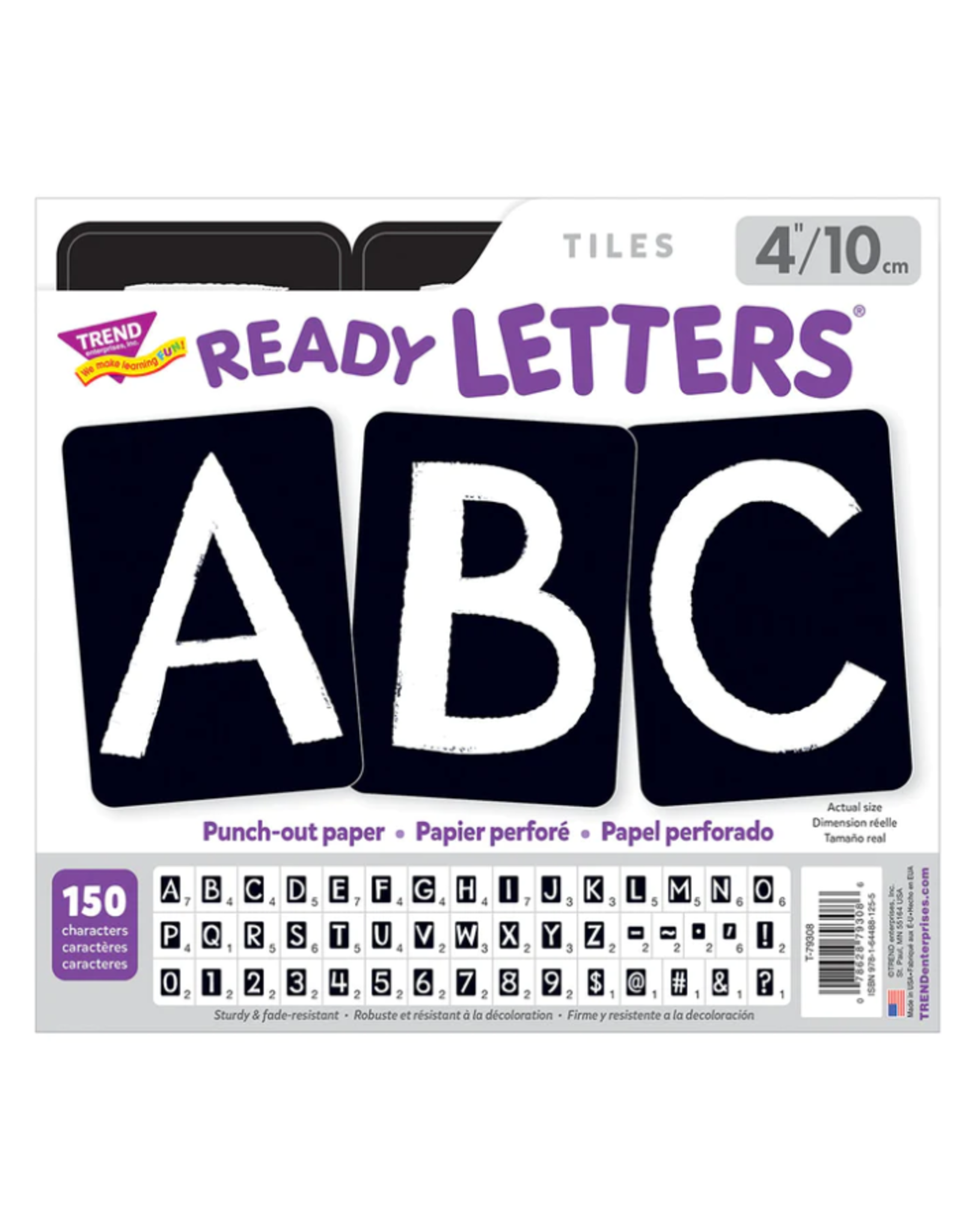 READY LETTERS BLACK 4" TILES