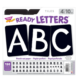 READY LETTERS BLACK 4" TILES