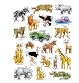 Teacher Created Resources STICKER: SAFARI ANIMALS 120PC
