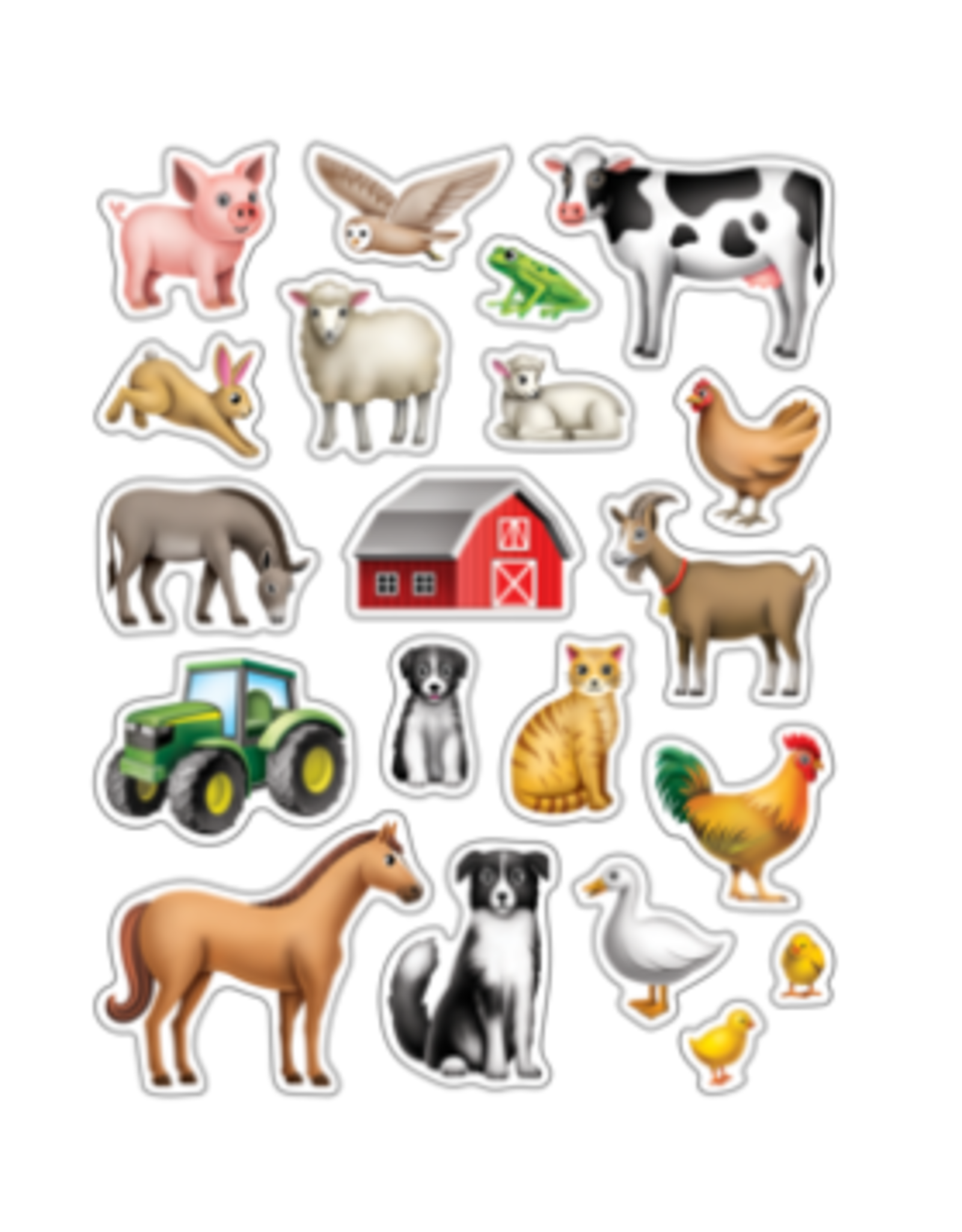 Teacher Created Resources STICKER: FARM ANIMALS 120PC