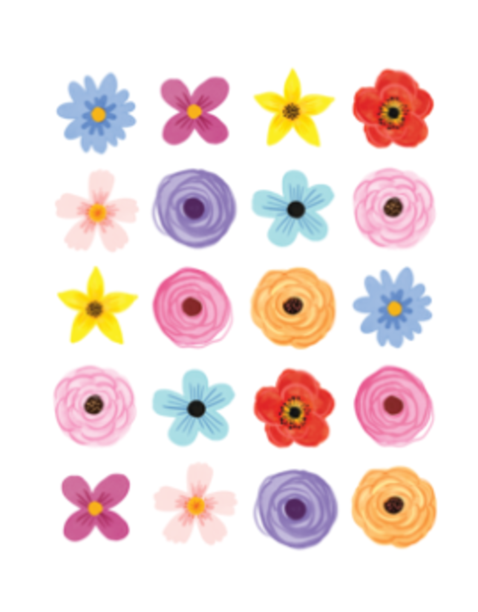 Teacher Created Resources STICKER: WILD FLOWERS 120PC