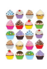 Teacher Created Resources STICKER: CUPCAKES 120PC