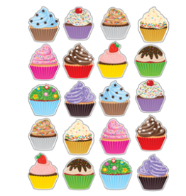 Teacher Created Resources STICKER: CUPCAKES 120PC