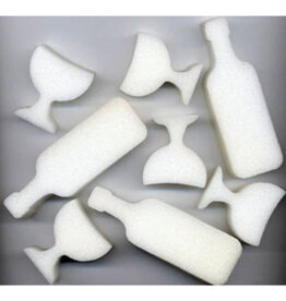 PESACH WINE SPONGE 10 PIECE SET ( 2 BOTTLES 8 CUPS )