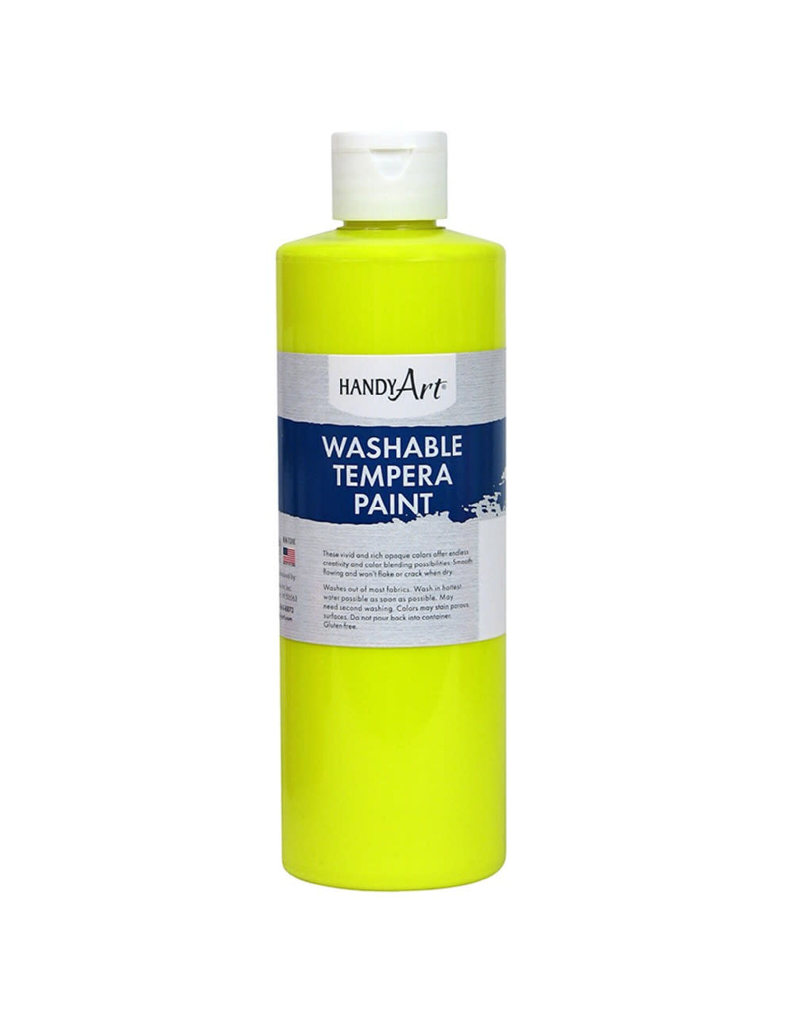 WASHABLE FLOURESCENT PAINT 16OZ YELLOW