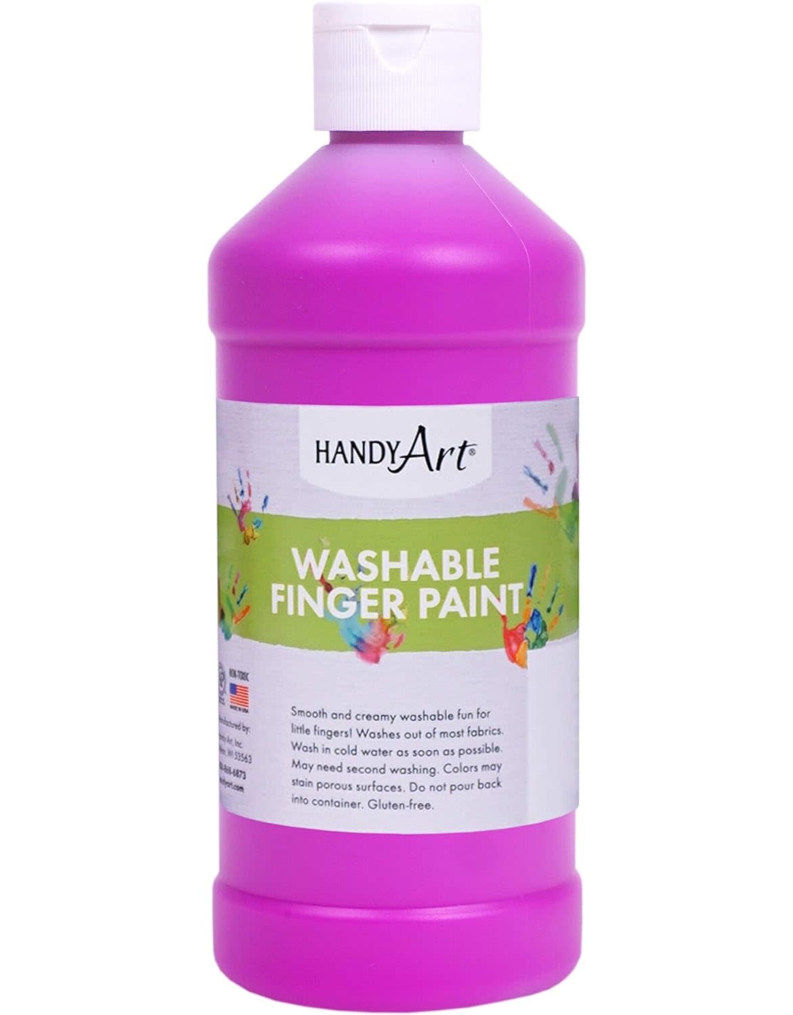WASHABLE FINGER PAINT: FLUORESCENT VIOLET 16OZ