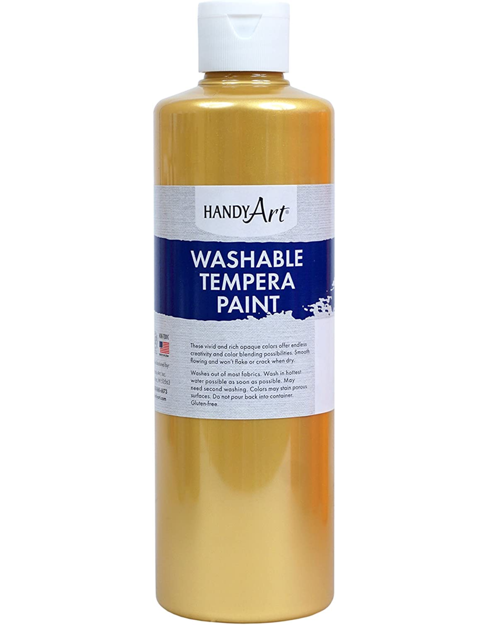 WASHABLE METALLIC PAINT: GOLD 16OZ