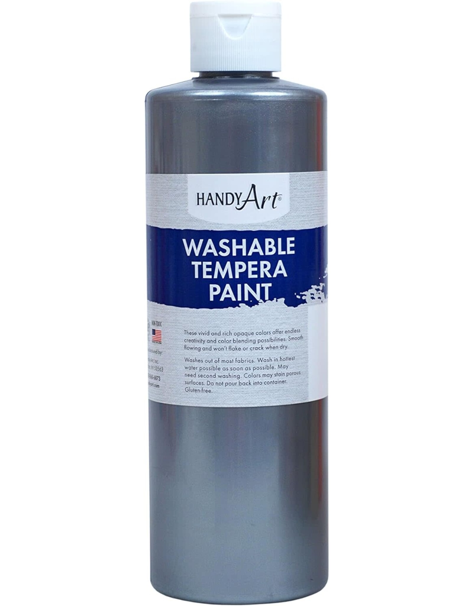 WASHABLE METALLIC PAINT: SILVER 16OZ