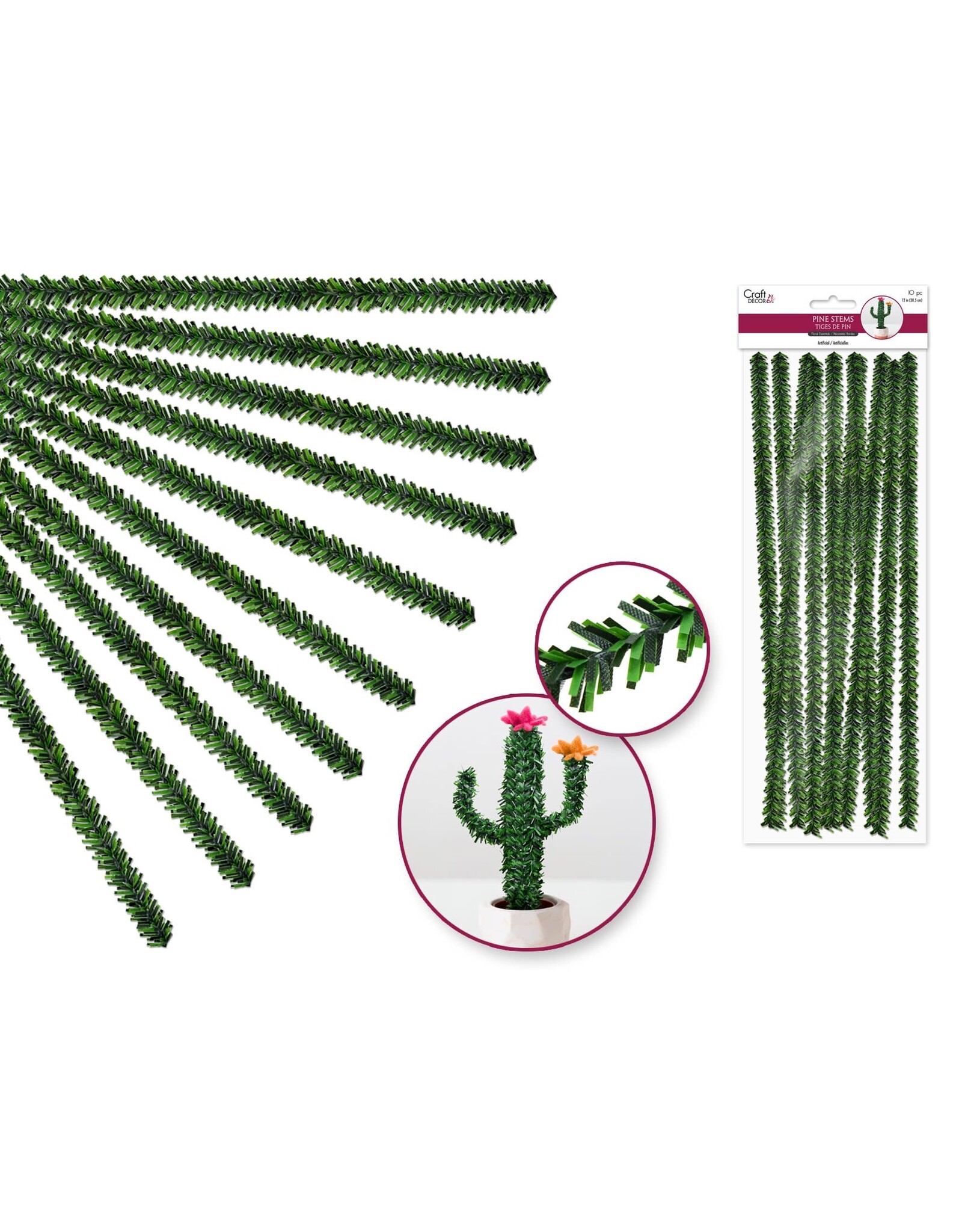 CANADIAN PINE STEM: 12" 13MM 10 PACK