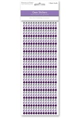 RHINESTONE STICKER: 6MM VIOLA ASSORTMENT 504 PACK