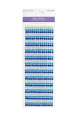 RHINESTONE STICKER: 6MM OCEAN ASSORTMENT 504 PACK