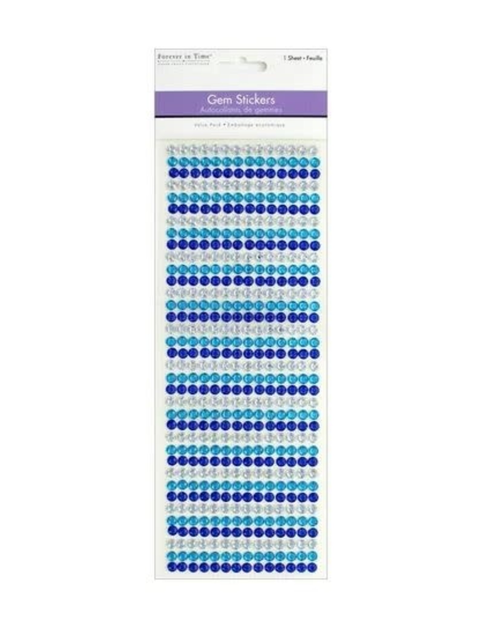 RHINESTONE STICKER: 6MM OCEAN ASSORTMENT 504 PACK