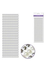 RHINESTONE STICKER: 6MM PEARL ASSORTMENT 504 PACK