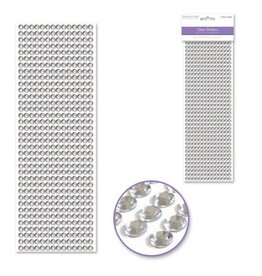 RHINESTONE STICKER: 6MM SILVER 504 PACK