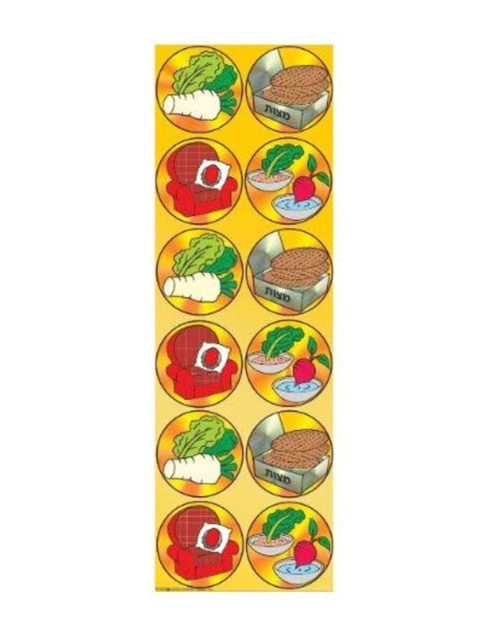 incento magic STICKERS:  MA NISHTANA  2 SETS PER SHEET - 6 SHEETS PER PACK