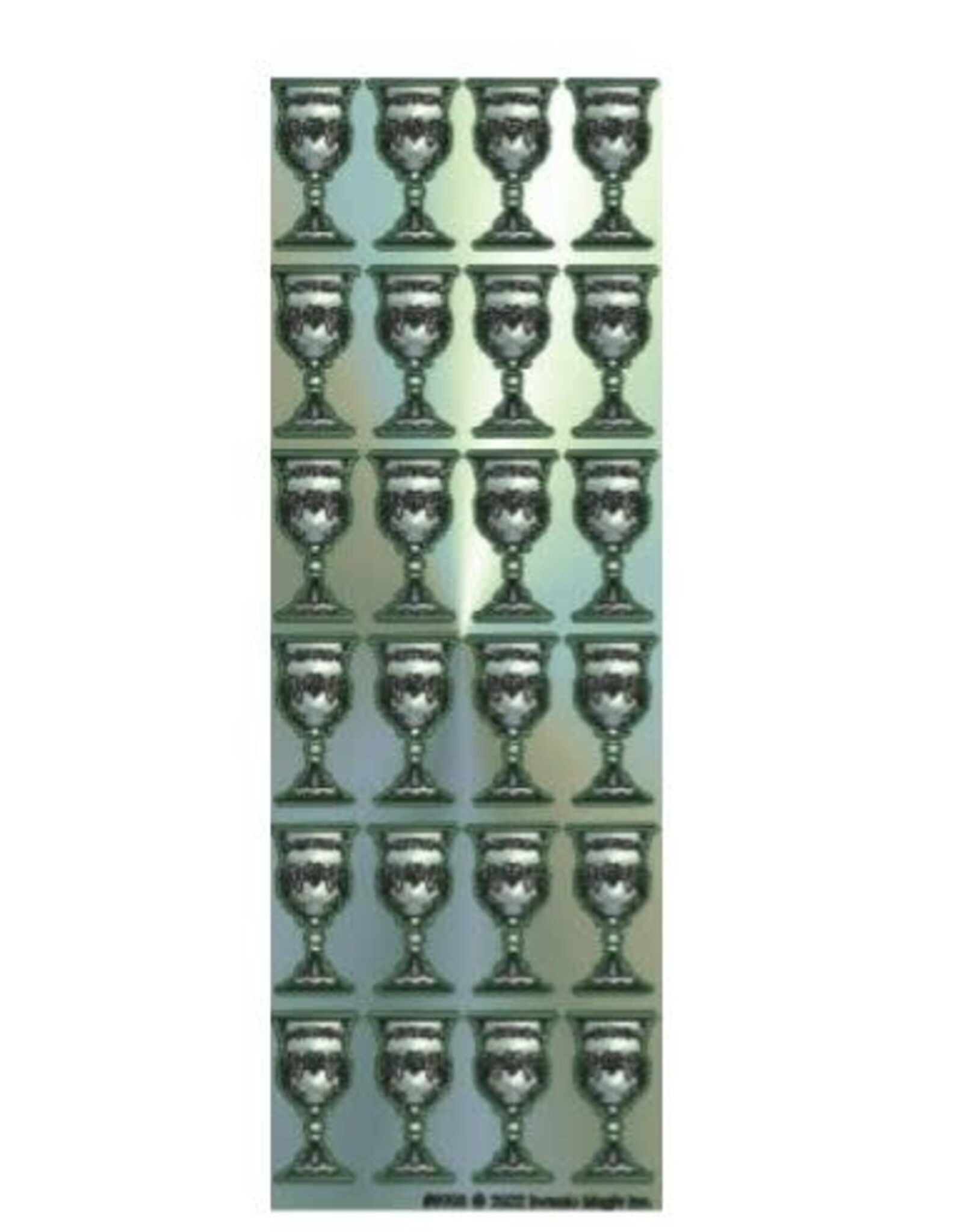 incento magic STICKERS: SILVER BECHER 24 PER SHEET - 6 SHEETS