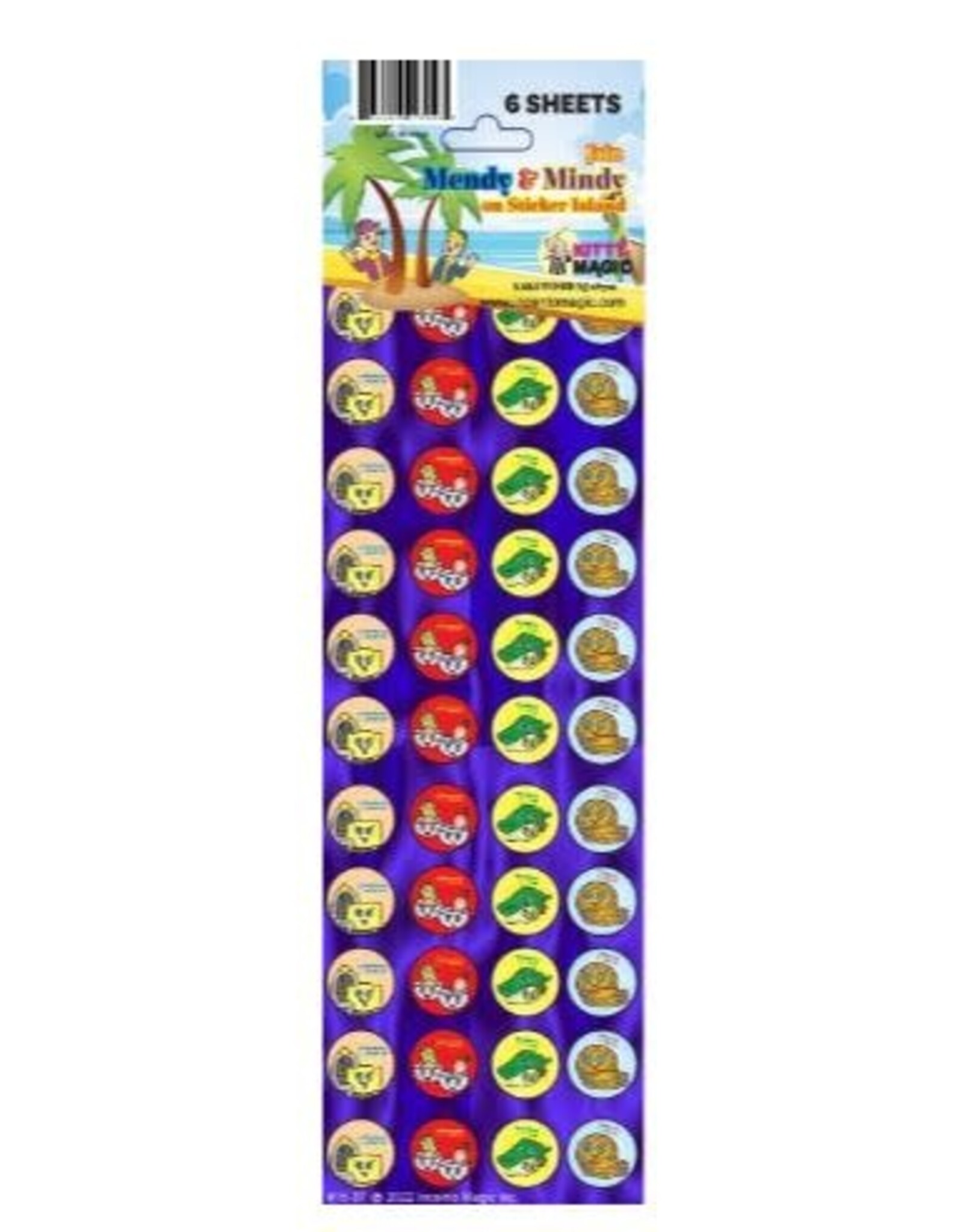 STICKERS - MA-NISHTANA SYMBOLS - DOTS - 11 SETS PER SHEET - 6 SHEETS