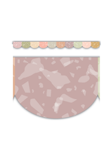 SCALLOPED DIE CUT BORDER TERRAZZO TONES 3"X35'