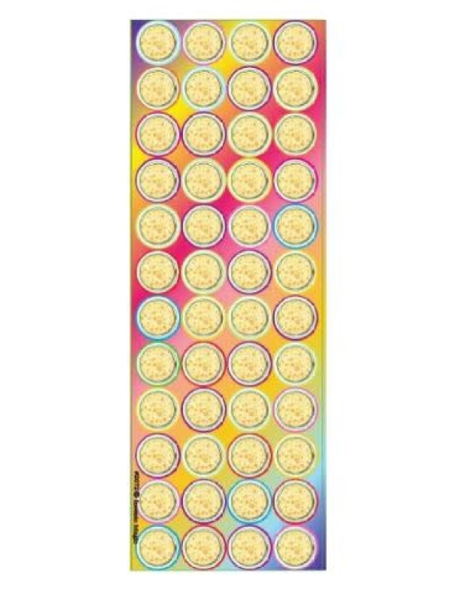 STICKERS: MINI MATZAH 1/2" - 48 PER SHEET- 6 SHEETS
